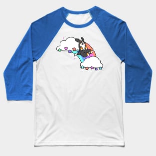 Rainbow Cloud Bernie Baseball T-Shirt